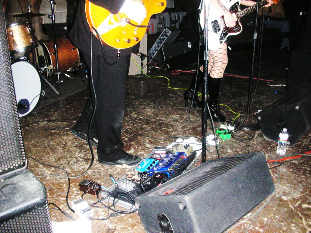 Watching the band from under the table