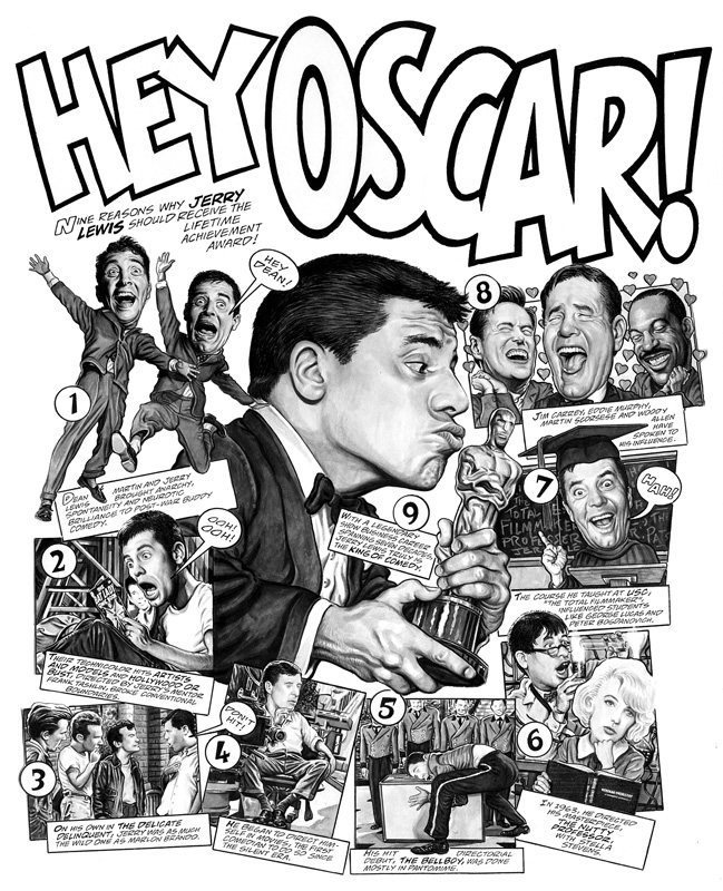 Jerry Lewis by Drew Friedman