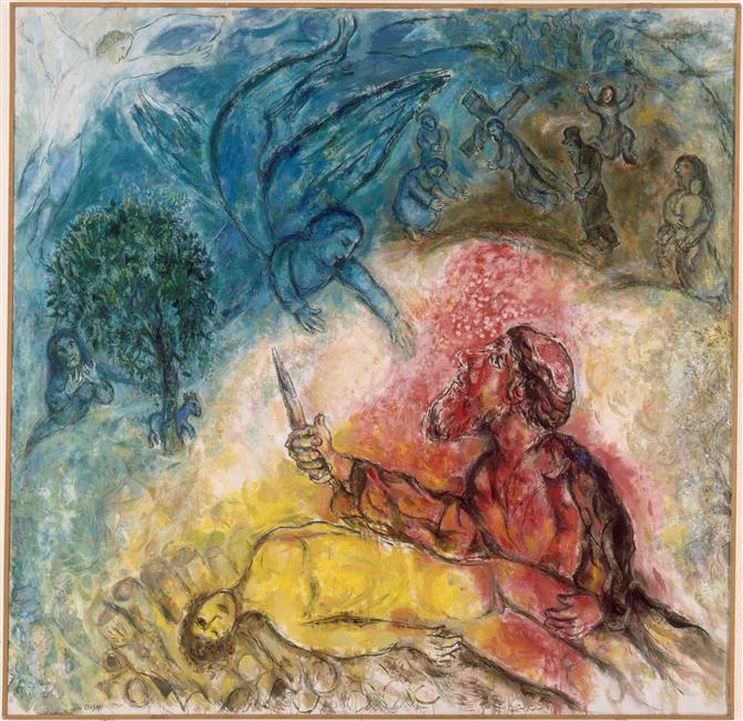the-sacrifice-of-isaac-1966 Marc Chagall