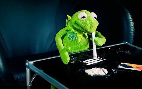 Coked up Kermie
